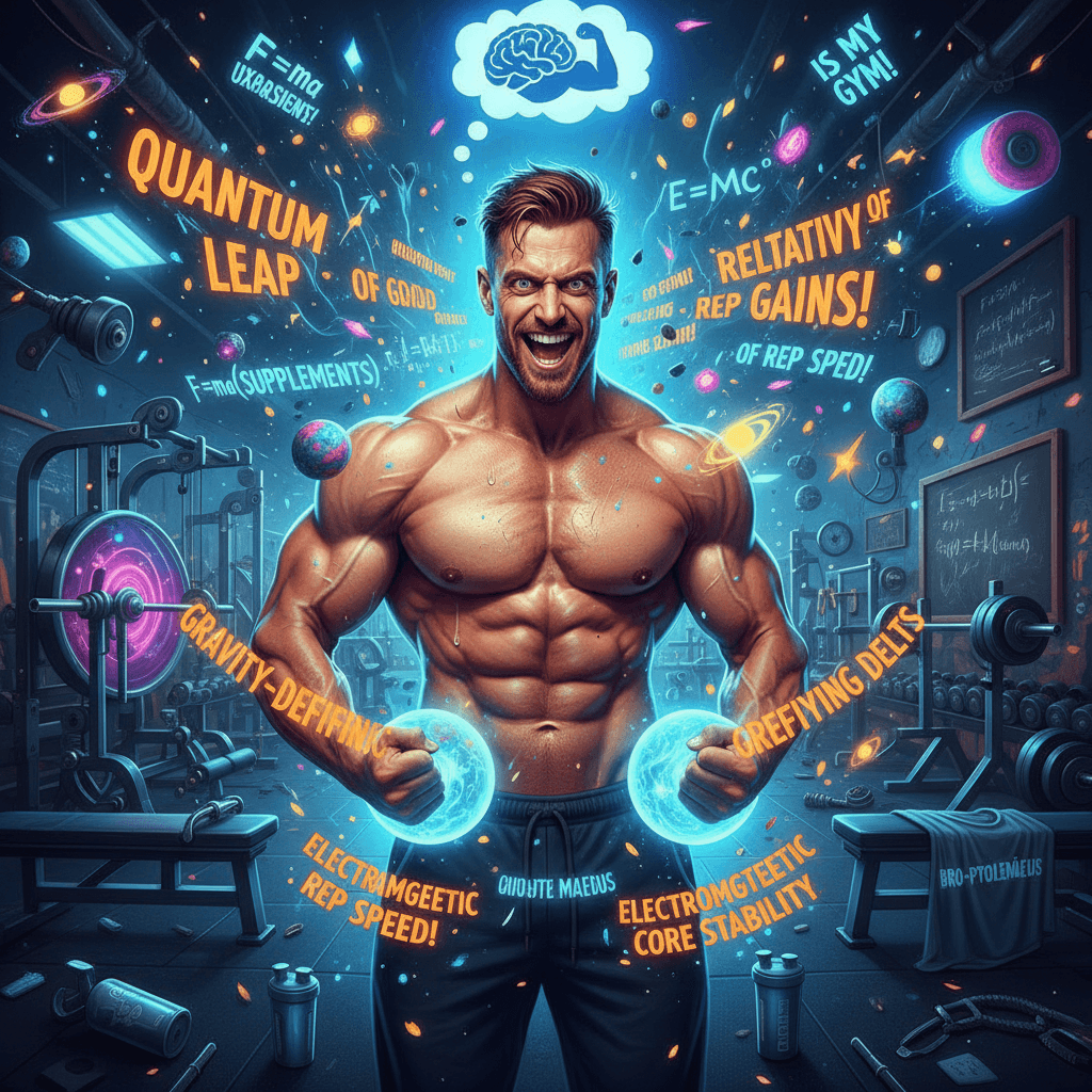 bro mixed physics homework with gym motivation and called it wisdom