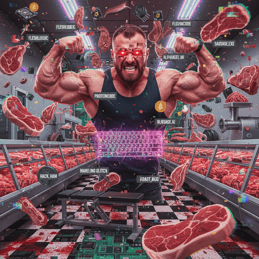 sigma grindset meets autocorrect having a stroke at the butcher shop