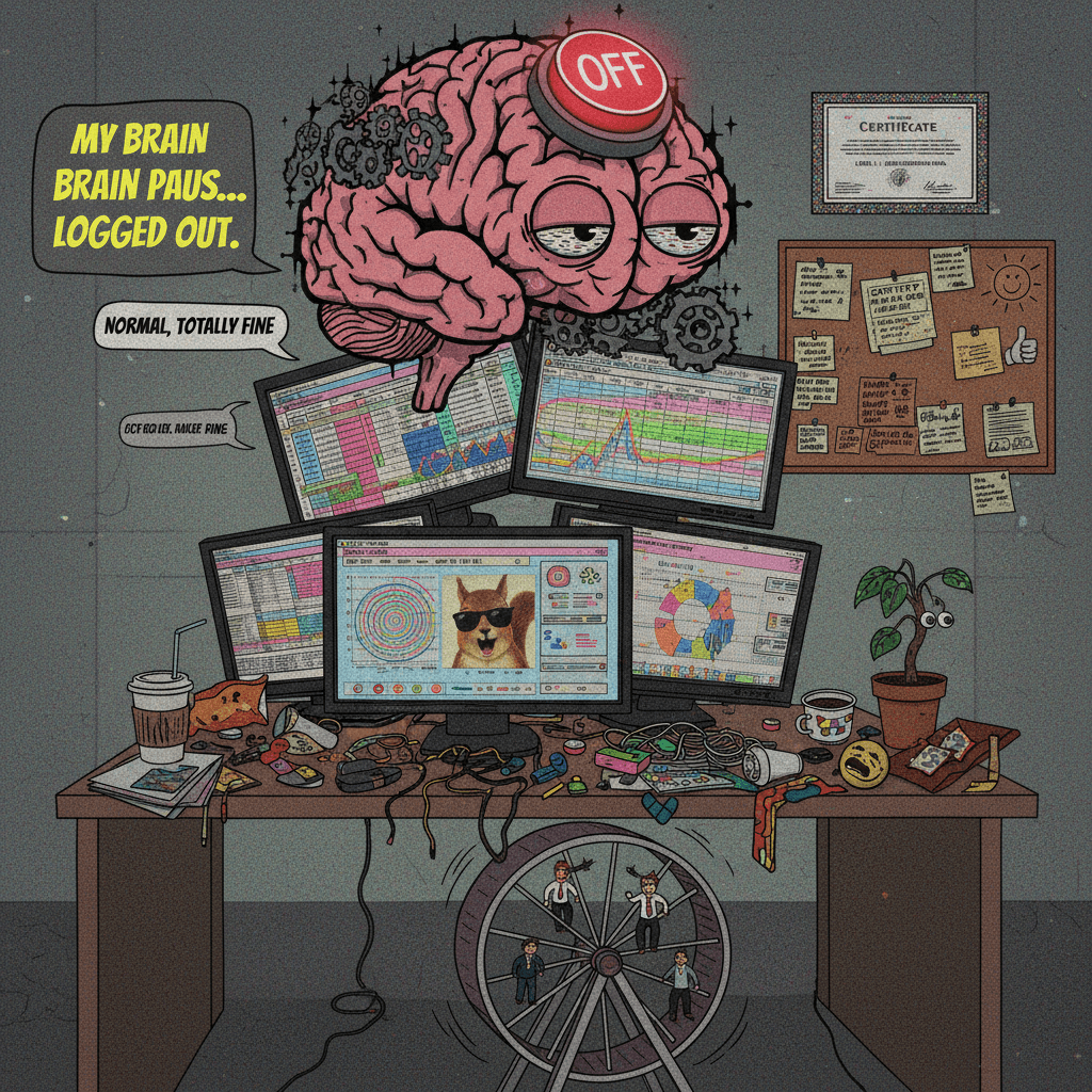 ADHD brain hits the off switch mid-spreadsheet, very normal behavior