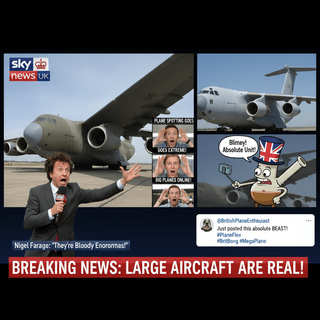 Sky News discovers large aircraft exist, reports breathlessly