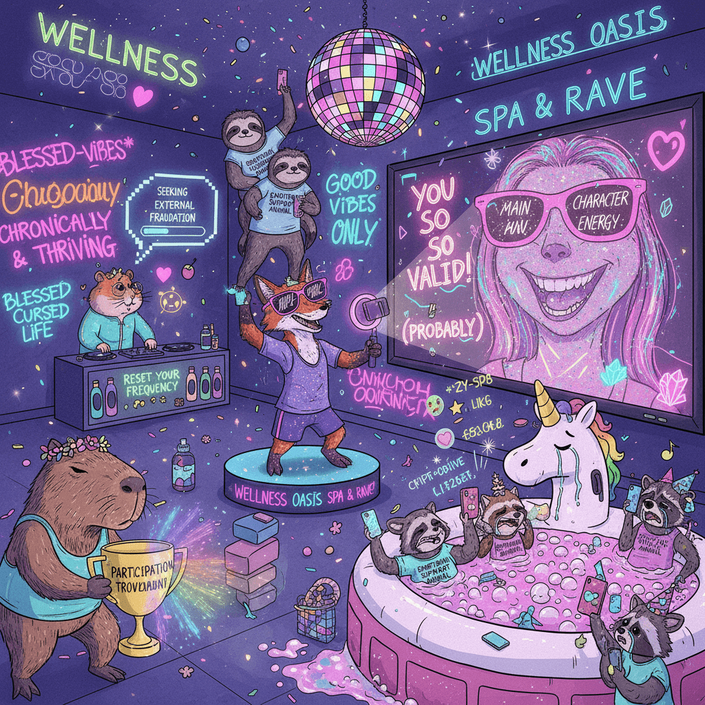 Peak emotional validation chaos, but make it party animals