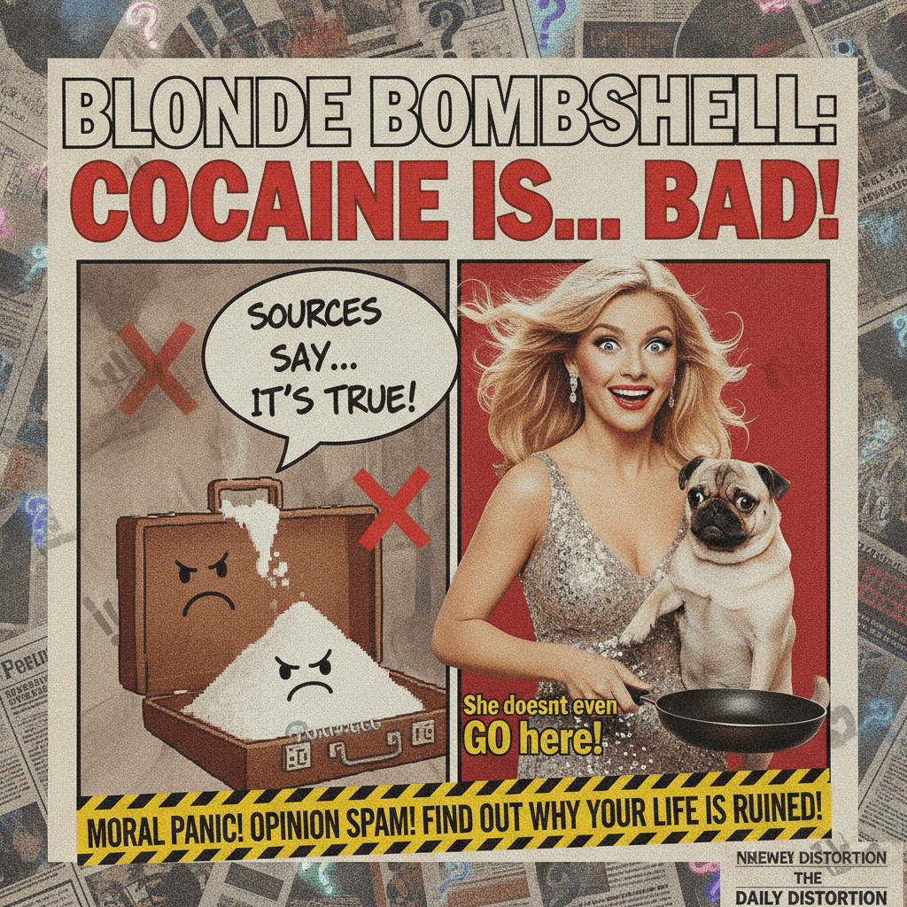 Daily Mail discovers cocaine bad, includes unrelated blonde for clickbait reasons