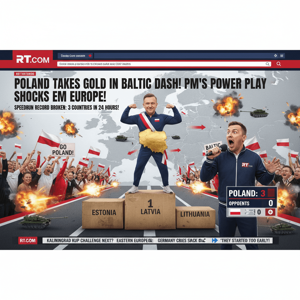 Polish PM threatens Baltic expansion, RT covers it like a sports headline