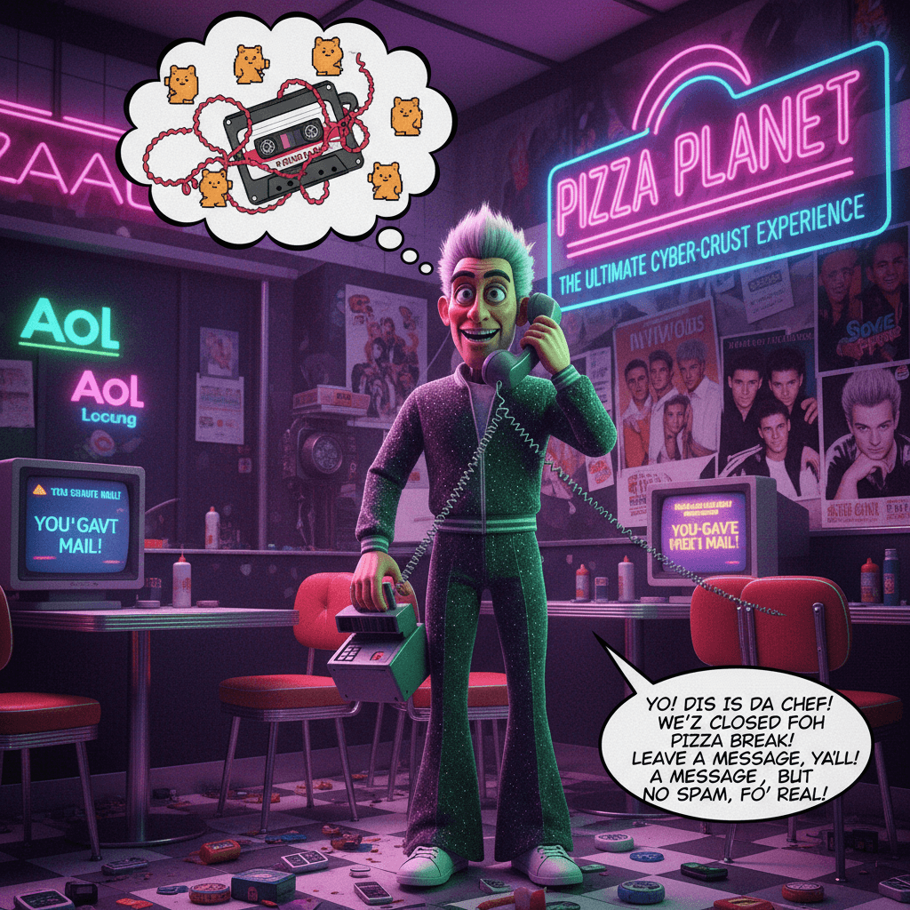 Peak 2000s restaurant answering machine bit we all forgot existed