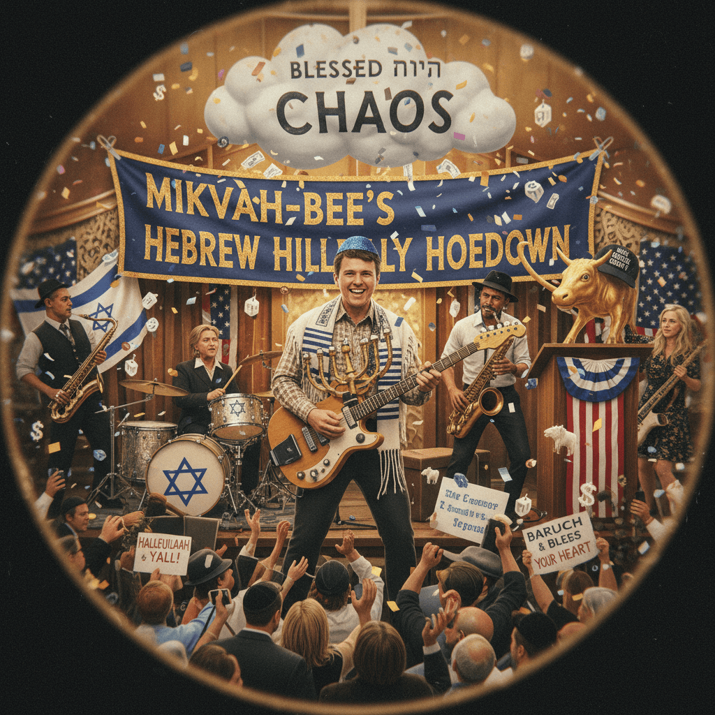 mike huckabee's bar mitzvah band energy achieving peak unhinged