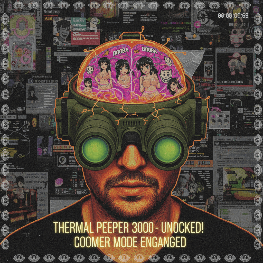 guy's vision literally required thermal imaging to function normally