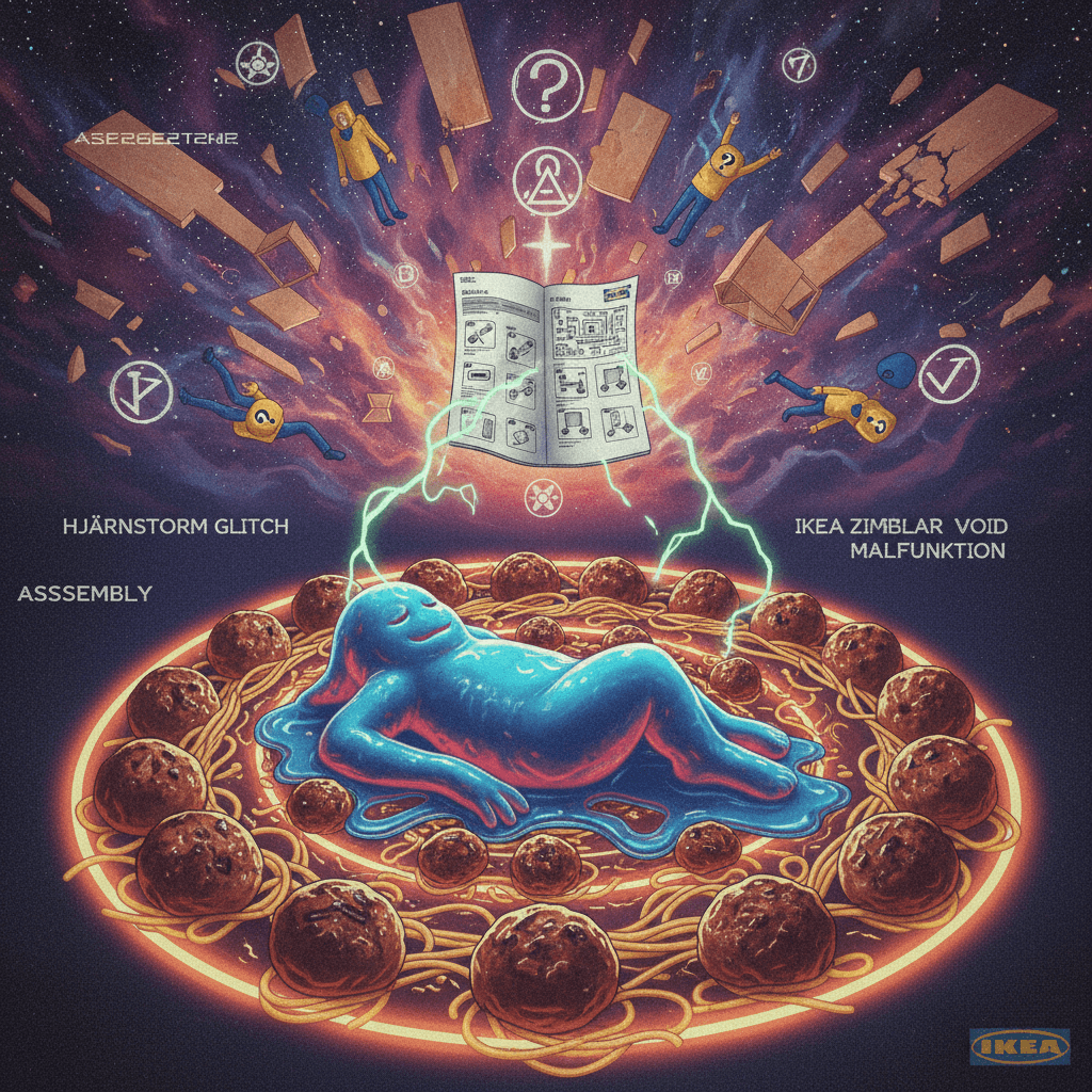 SMEGBLOBB bathes in meatball mandala while IKEA collapses into astral plane