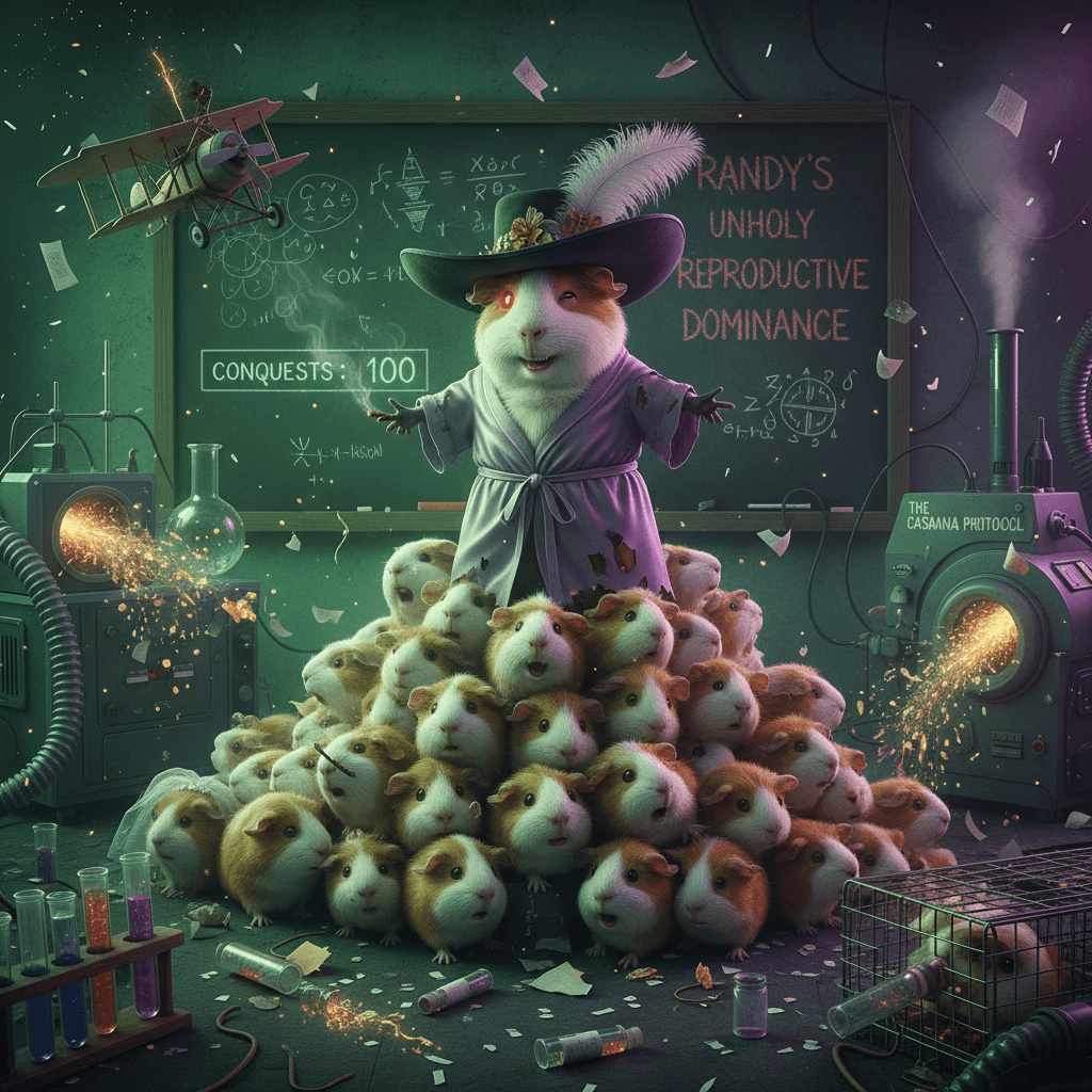 Randy the guinea pig casanova strikes again: 100 conquests