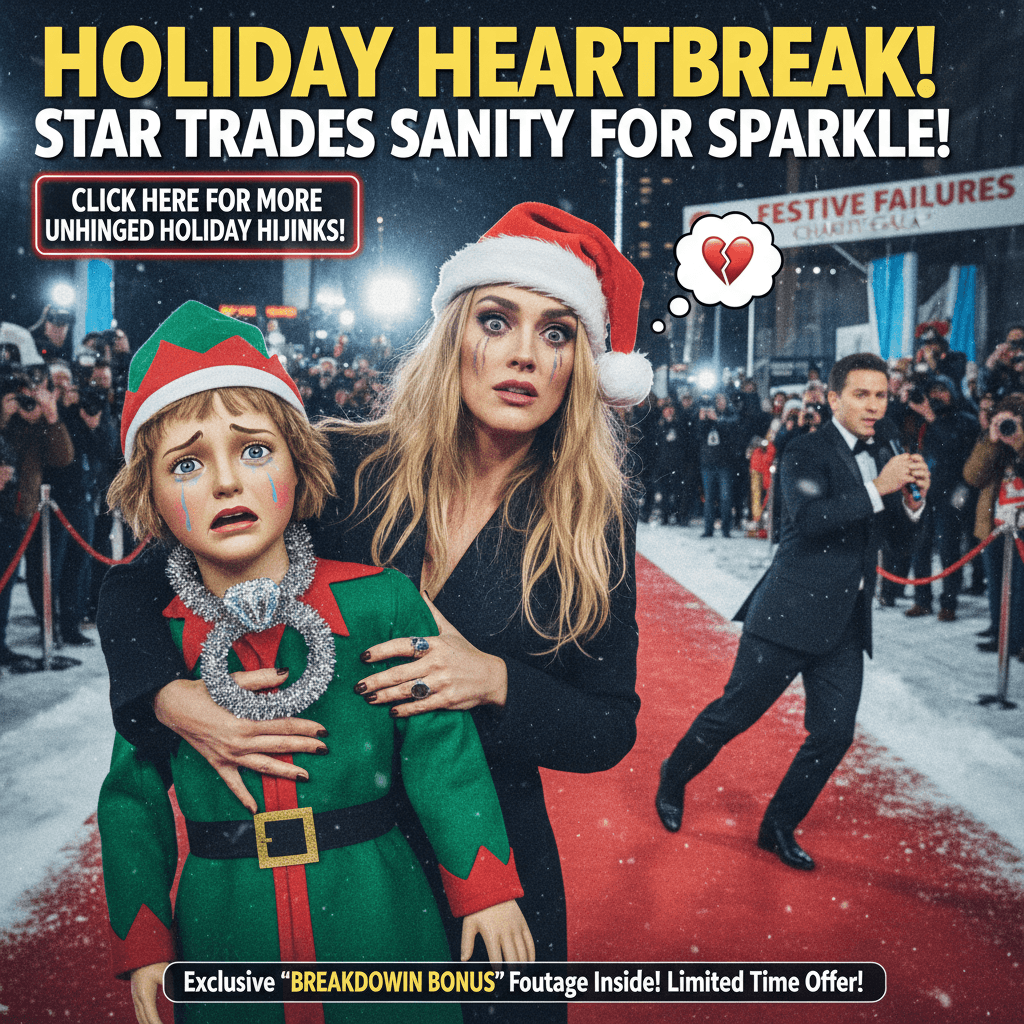 Desperate celeb uses mental breakdown & estranged kid for holiday engagement