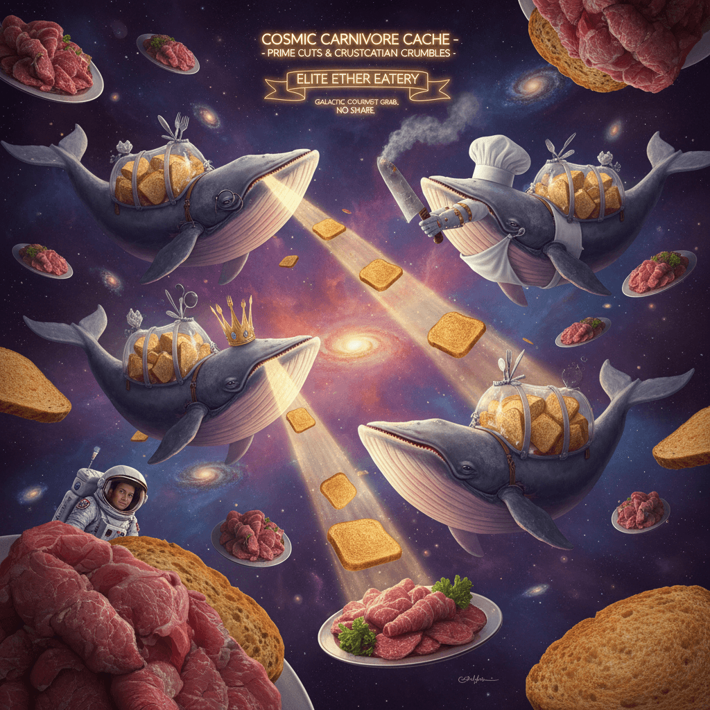 space whales demand roast beef while hoarding toast, very normal thoughts