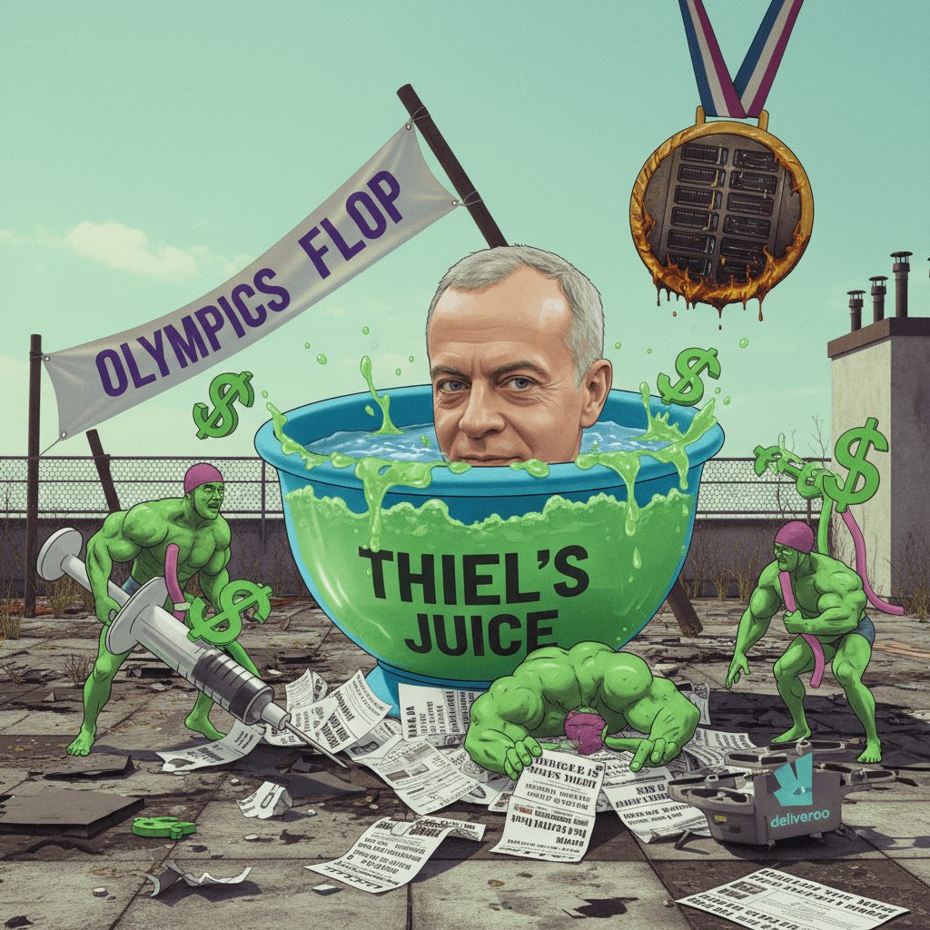 Thiel's juice Olympics got dunked on harder than the swimmers