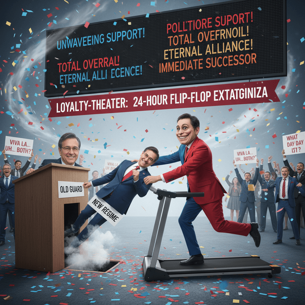 defending someone while actively replacing them is a power move