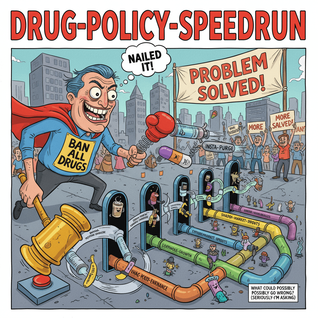 just ban all drugs bro, what could possibly go wrong