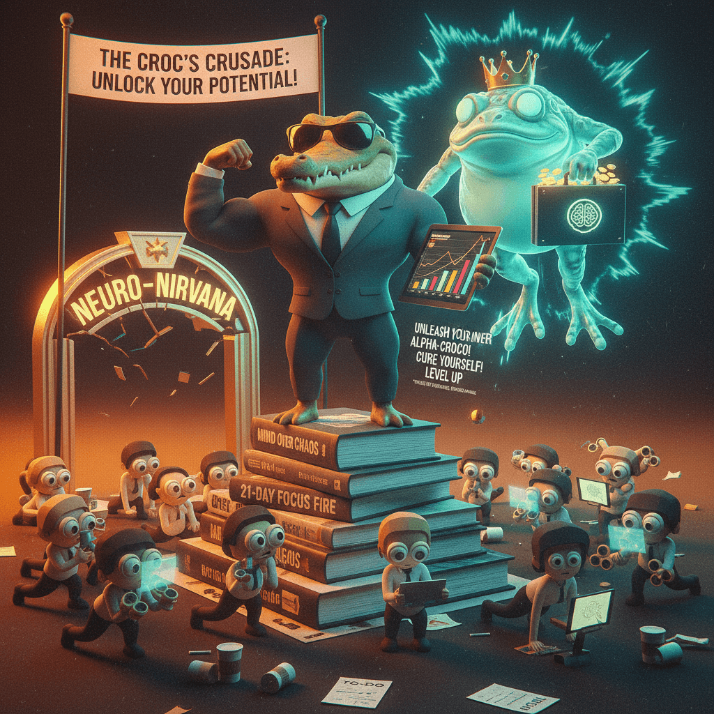 crocodile promises to fix your ADHD in 21 days (it won't)