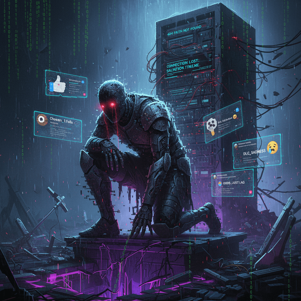 chosen one's DLC corruption arc hits different when the server's down
