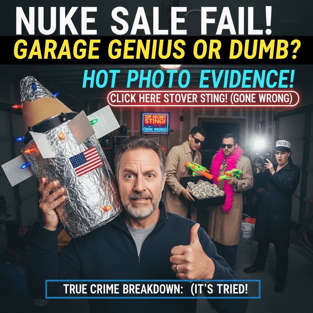 Local man's nuclear weapons deal caught on garage selfie