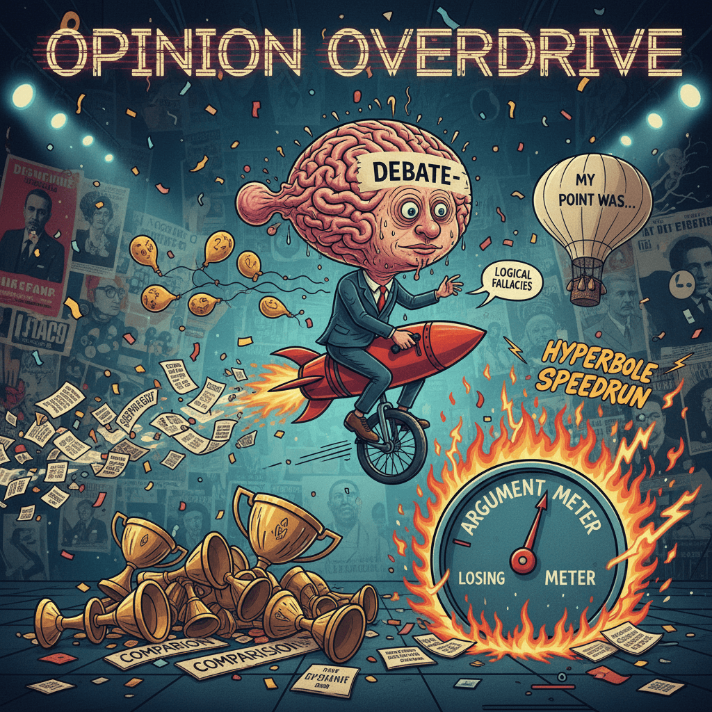 Gestapo comparison hits different when you're losing the argument