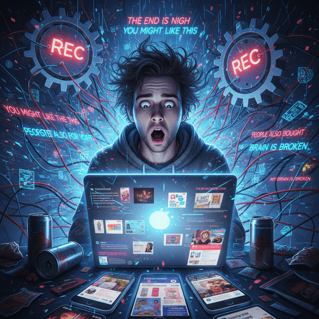 guy discovers how recommendation algorithms work, acts shocked