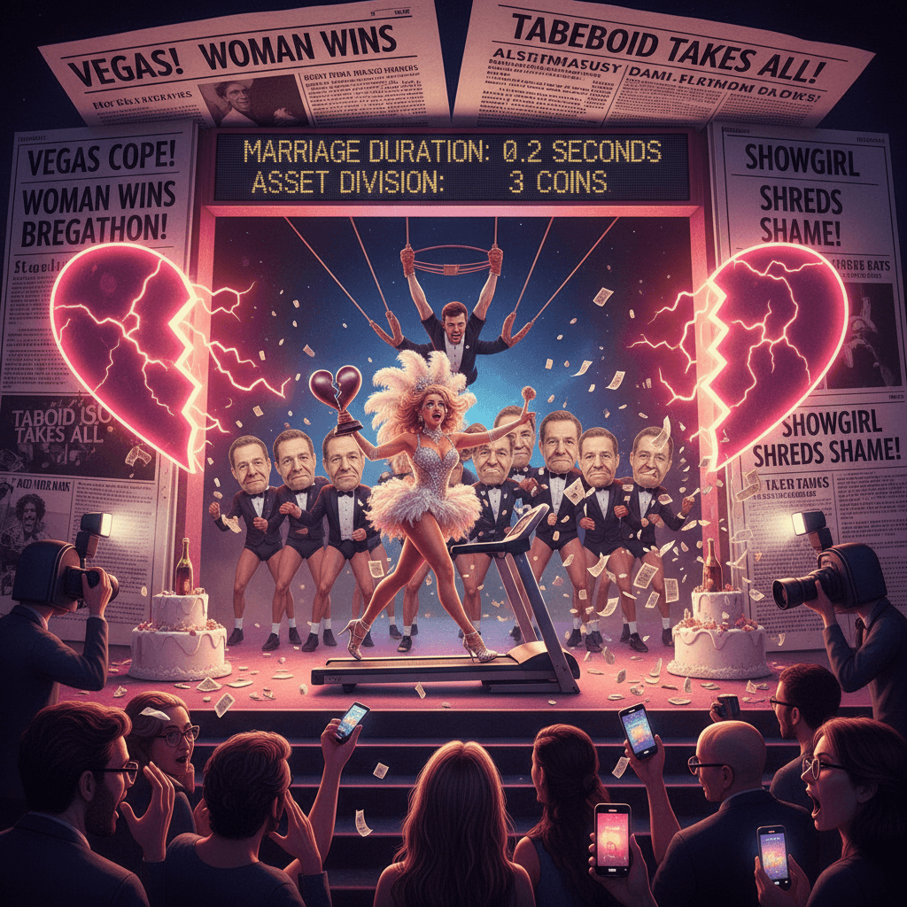 Woman processes breakup via raunchy Vegas show, tabloid canonizes it