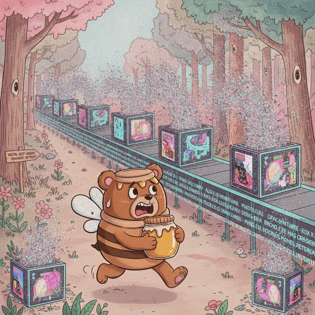 winnie the pooh has seen what AI generated and isn't coming back