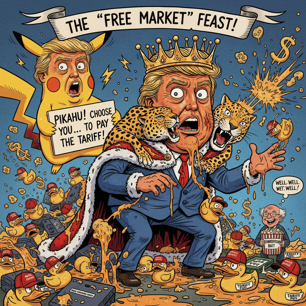 Trump duck seller discovers capitalism works both ways, shocked