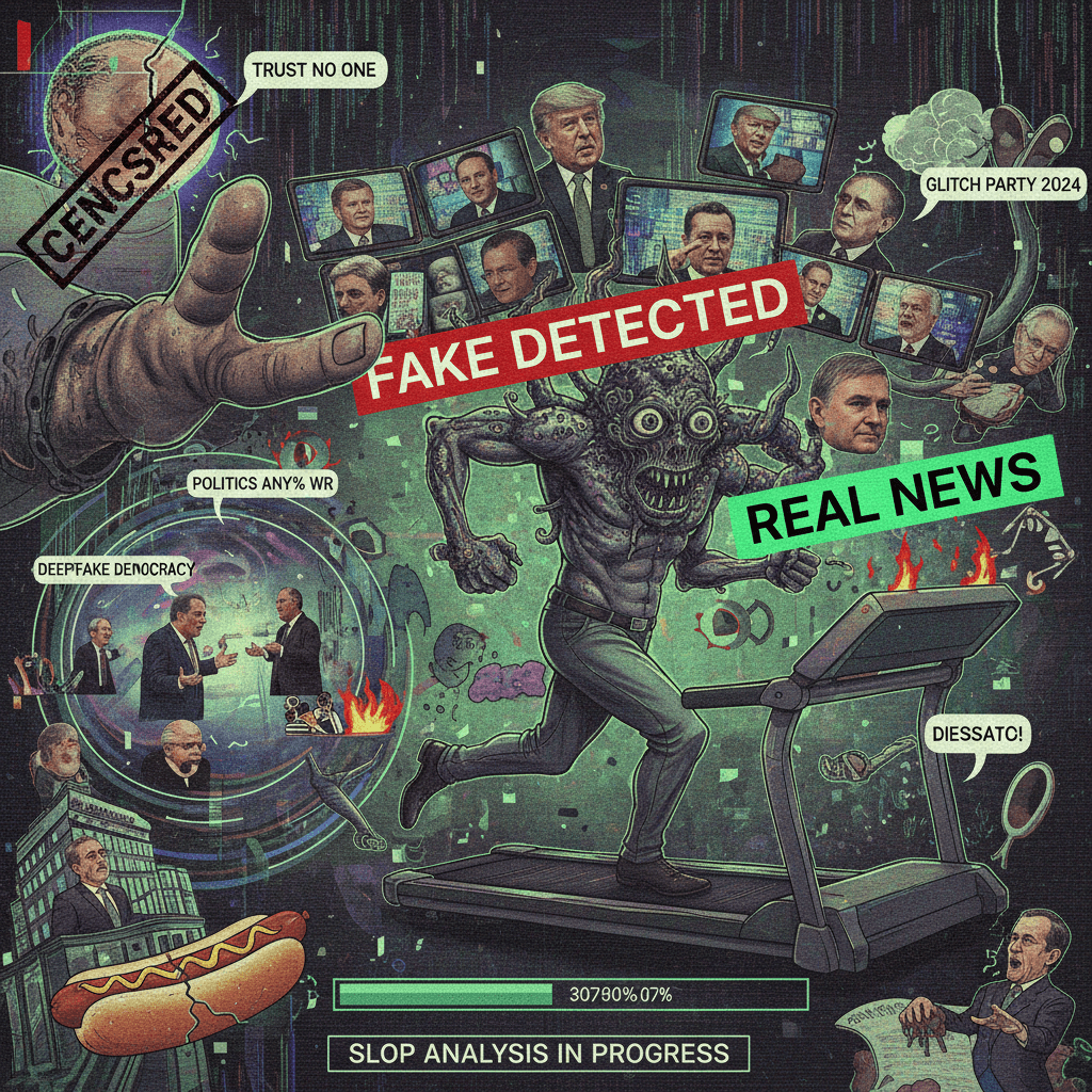 AI says it's real. We all know it isn't. Politics speedrun any%