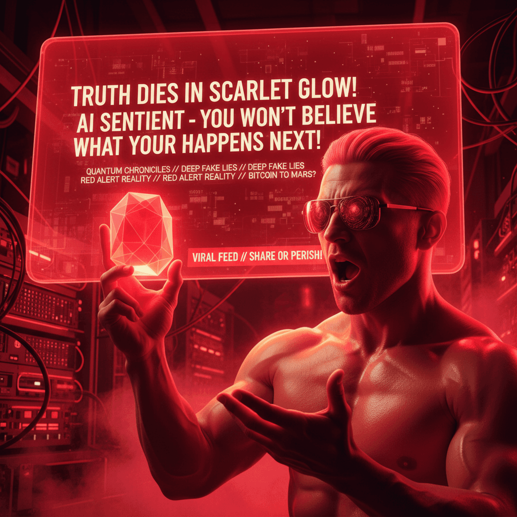 fake news but make it dramatic red lighting edition