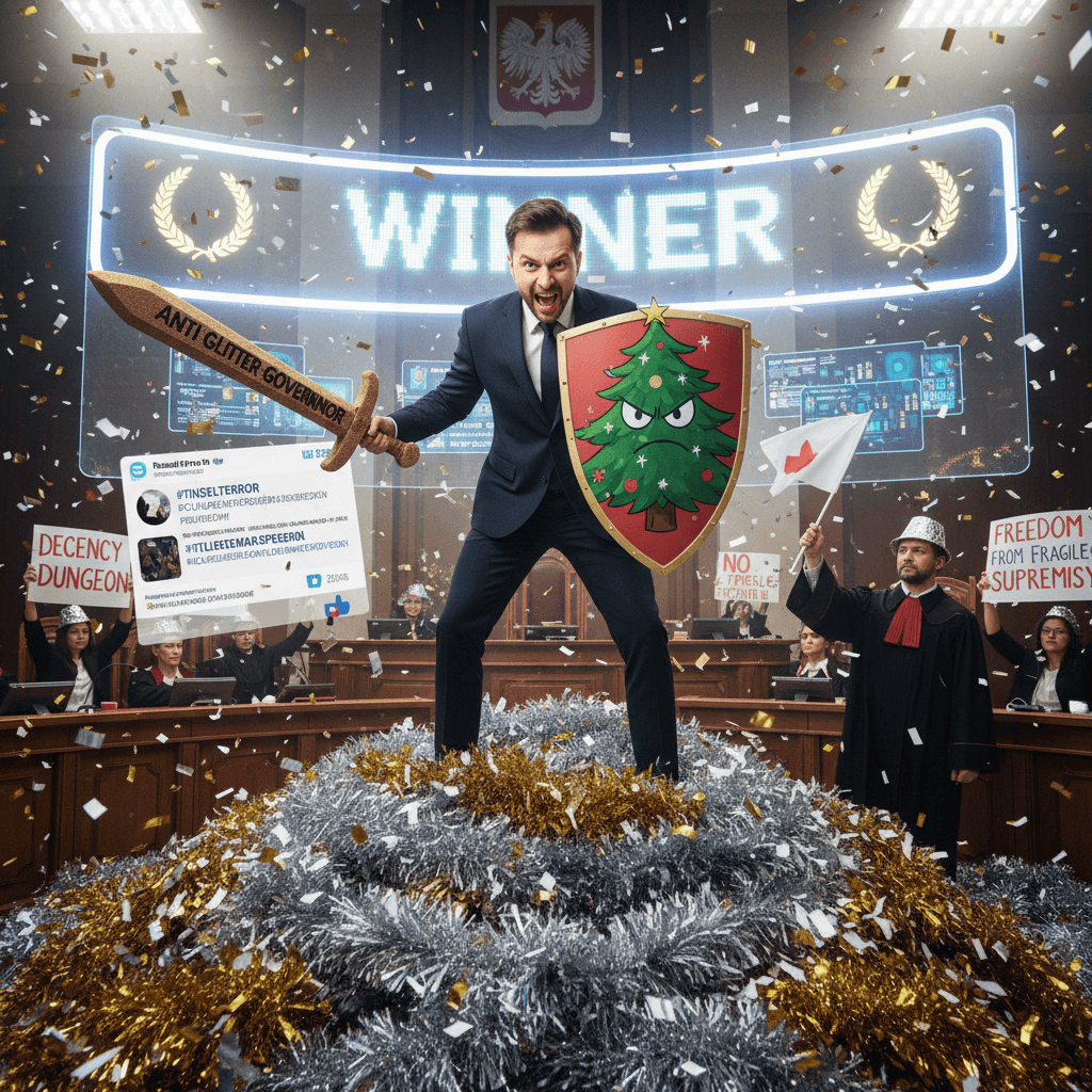 Polish MP declares war on tinsel, wins culture battle in courthouse