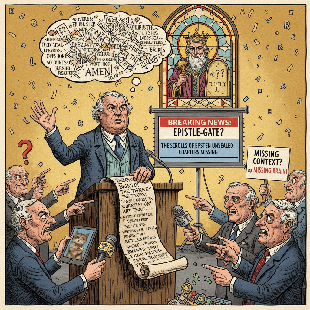 congressman forgets how sentences work mid-biblical flex