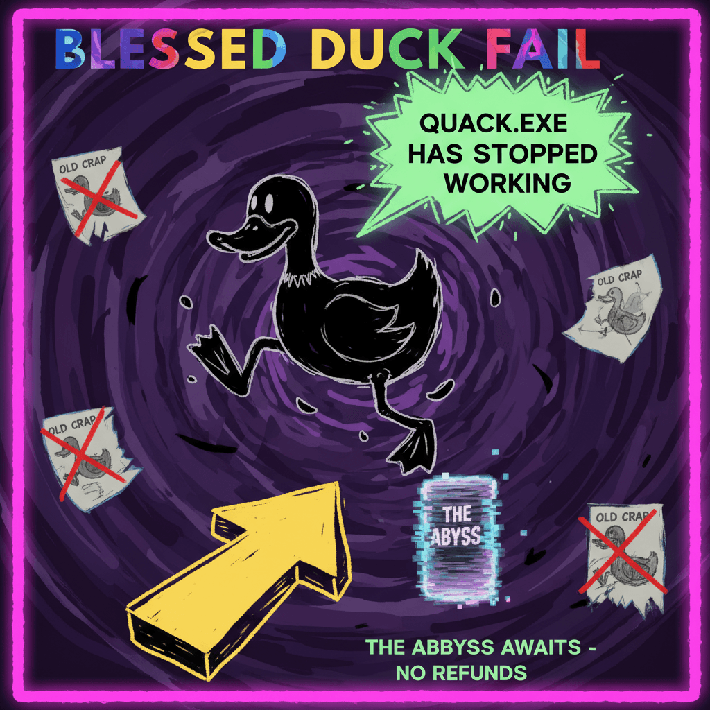 Duck anatomy left the chat, embraced the void instead