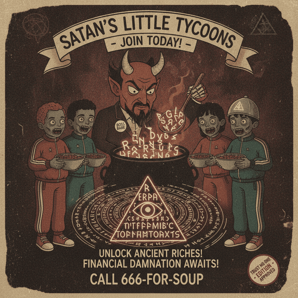 Satan's MLM scheme recruits kids with ancient alphabet soup
