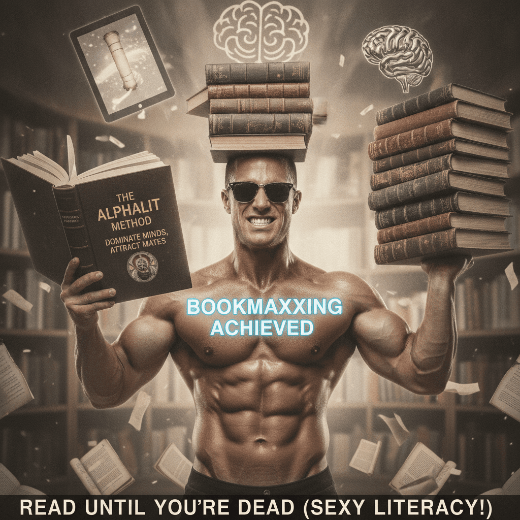 reading is now a sigma grindset aesthetic, apparently