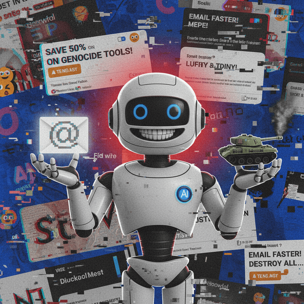 ChatGPT's new feature: emails & war crimes, same energy