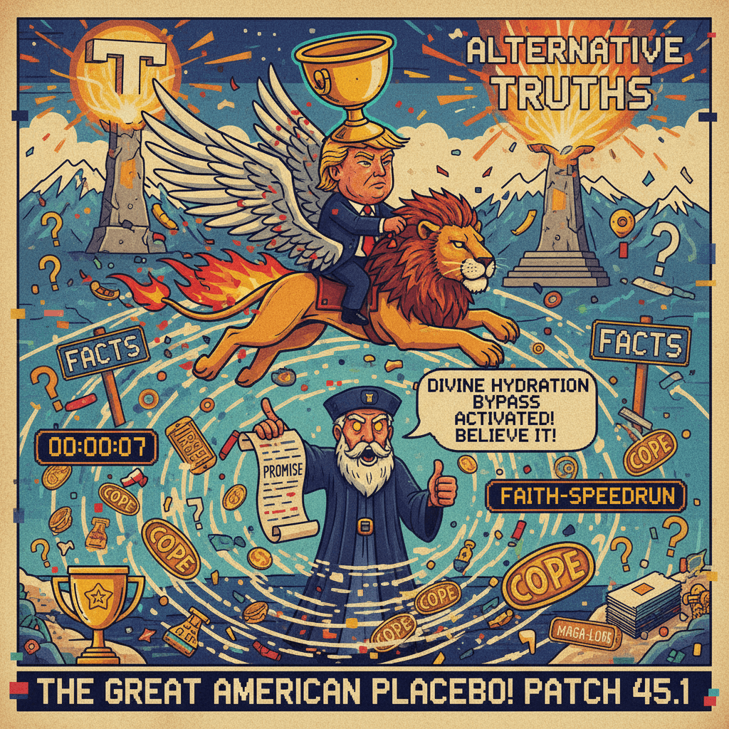 Trump never drank bc pastor said so, trust me bro