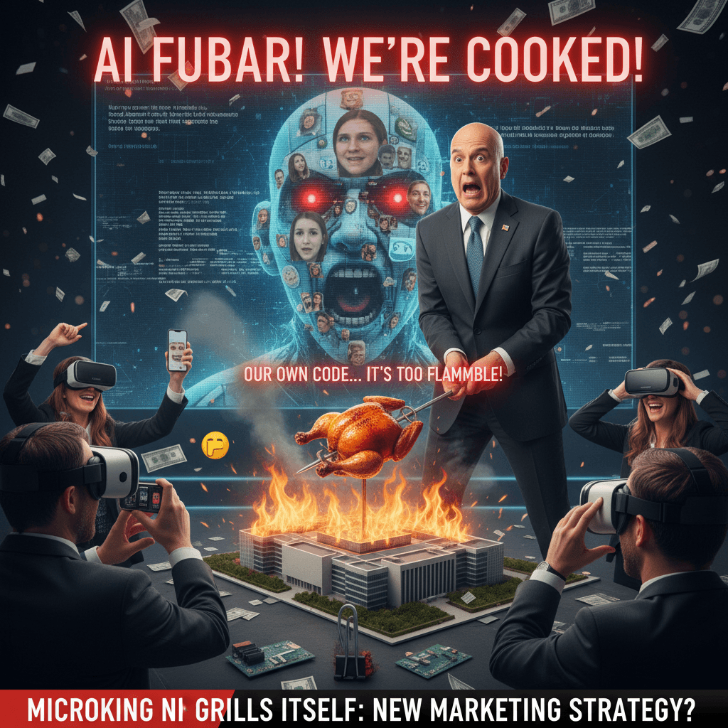 Microsoft exec accidentally roasts own company during futurism talk