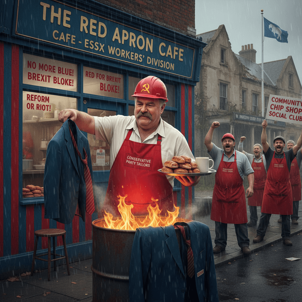 Essex man trades Tory blues for reform red aprons, literally