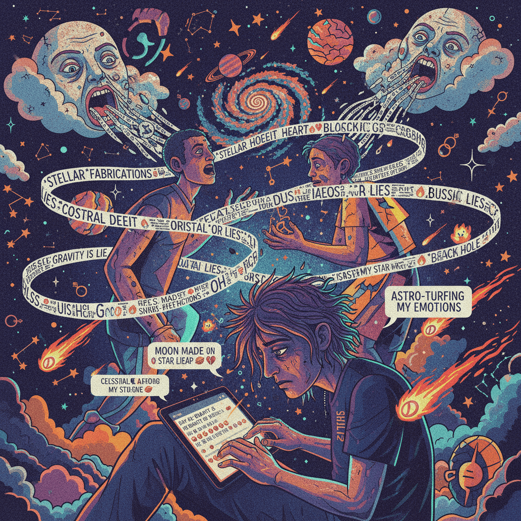 cheating allegations via word salad and sky metaphors