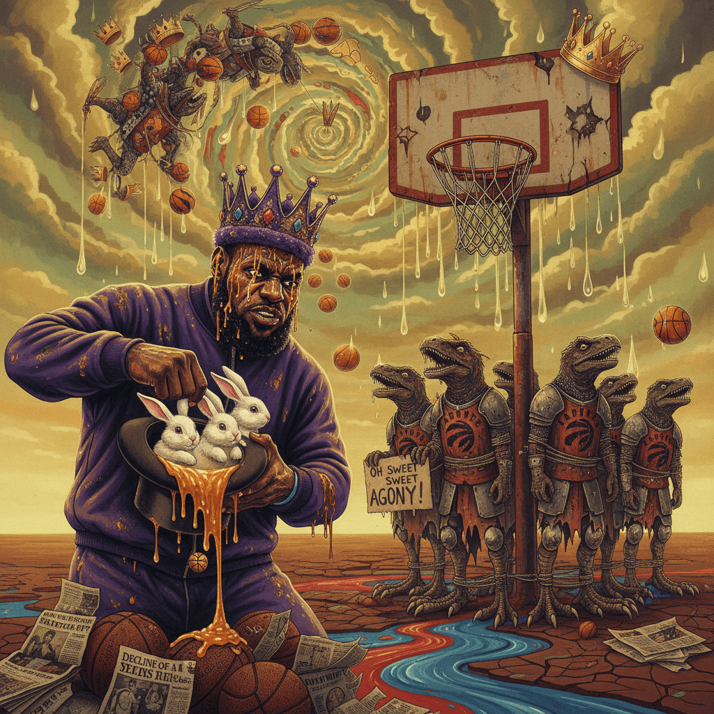 LeBron pulls rabbits while Raptors suffer nobly in this fever dream
