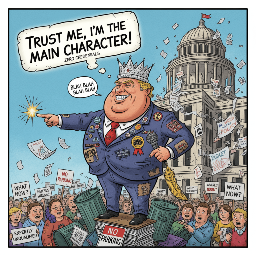 Peak confidence, zero credentials: a masterclass in talking out of pocket