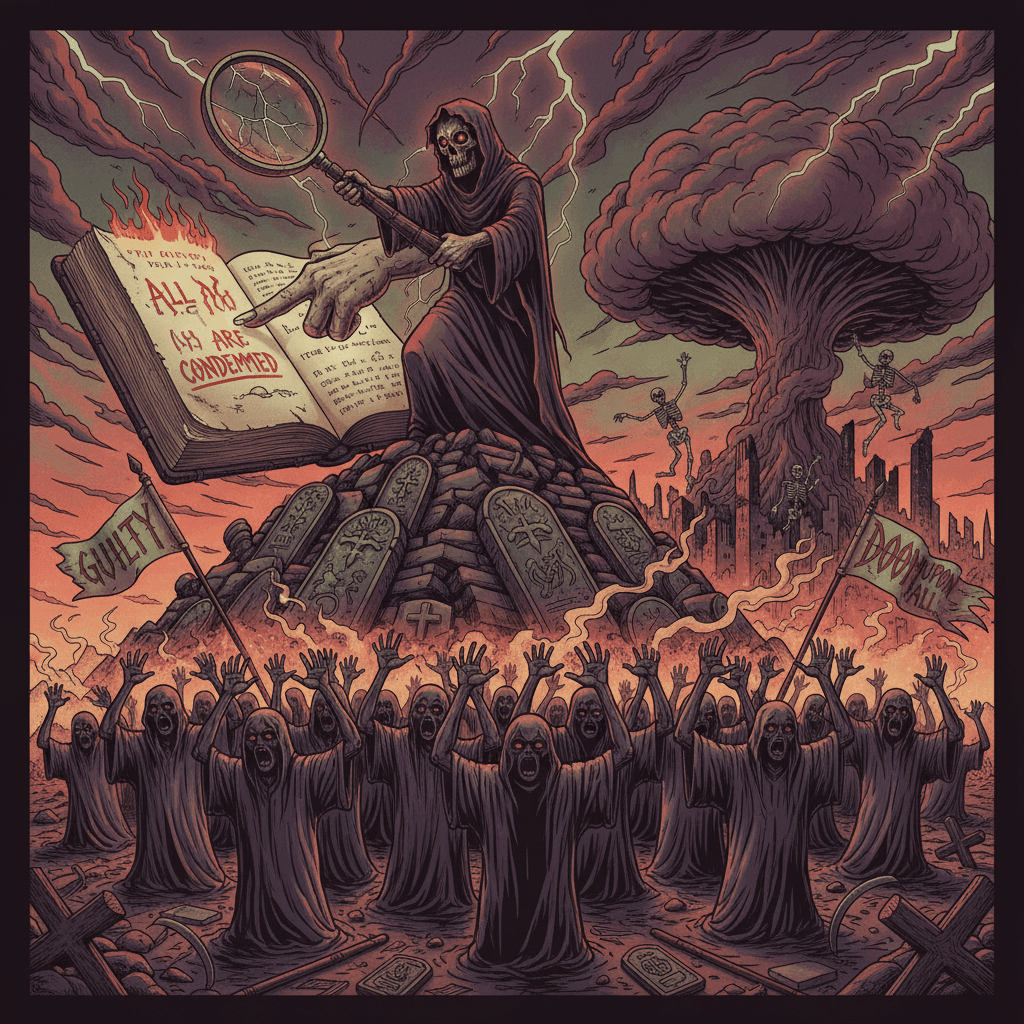 guy discovers one bible verse, declares humanity guilty