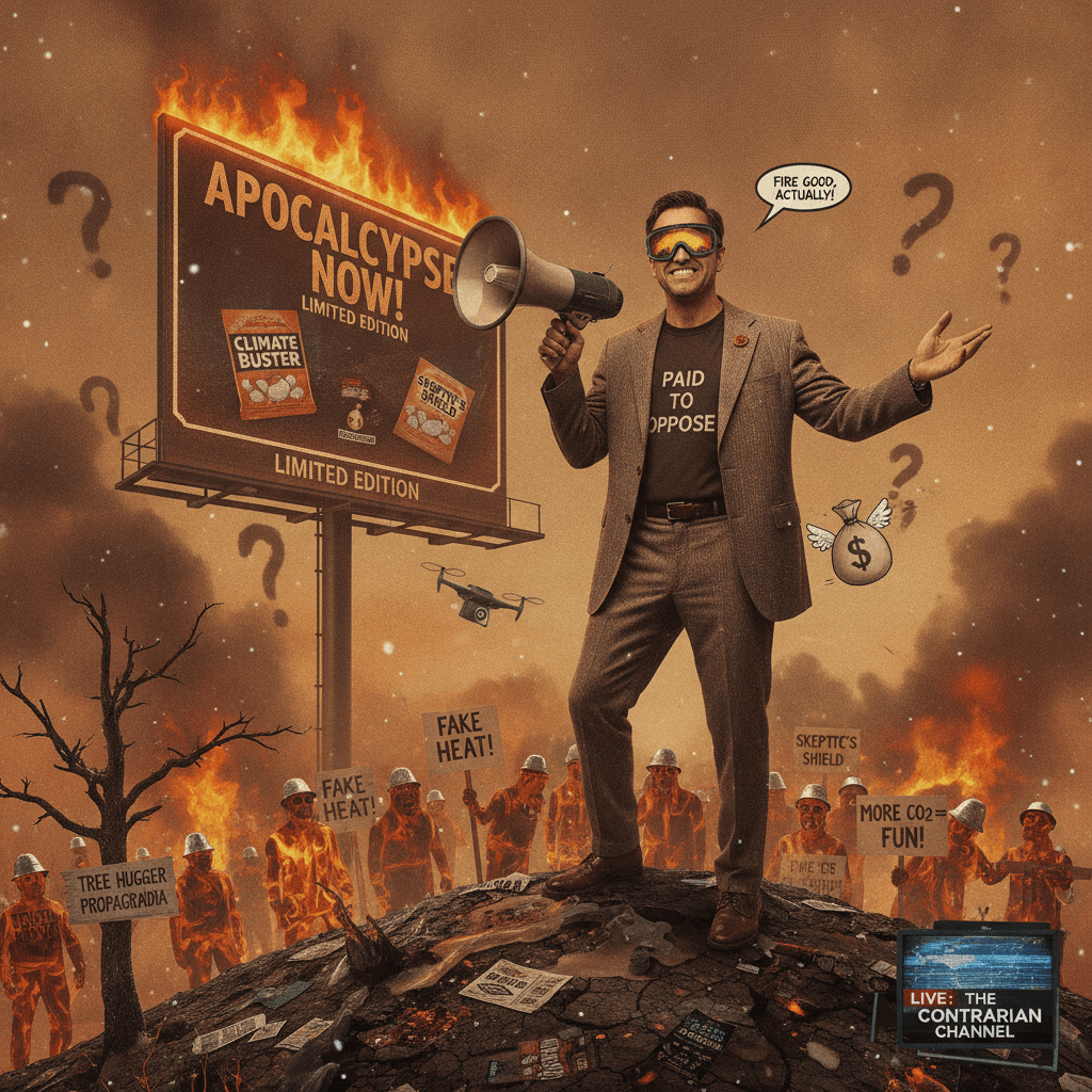 Wildfires bad actually, says man paid to disagree with consensus