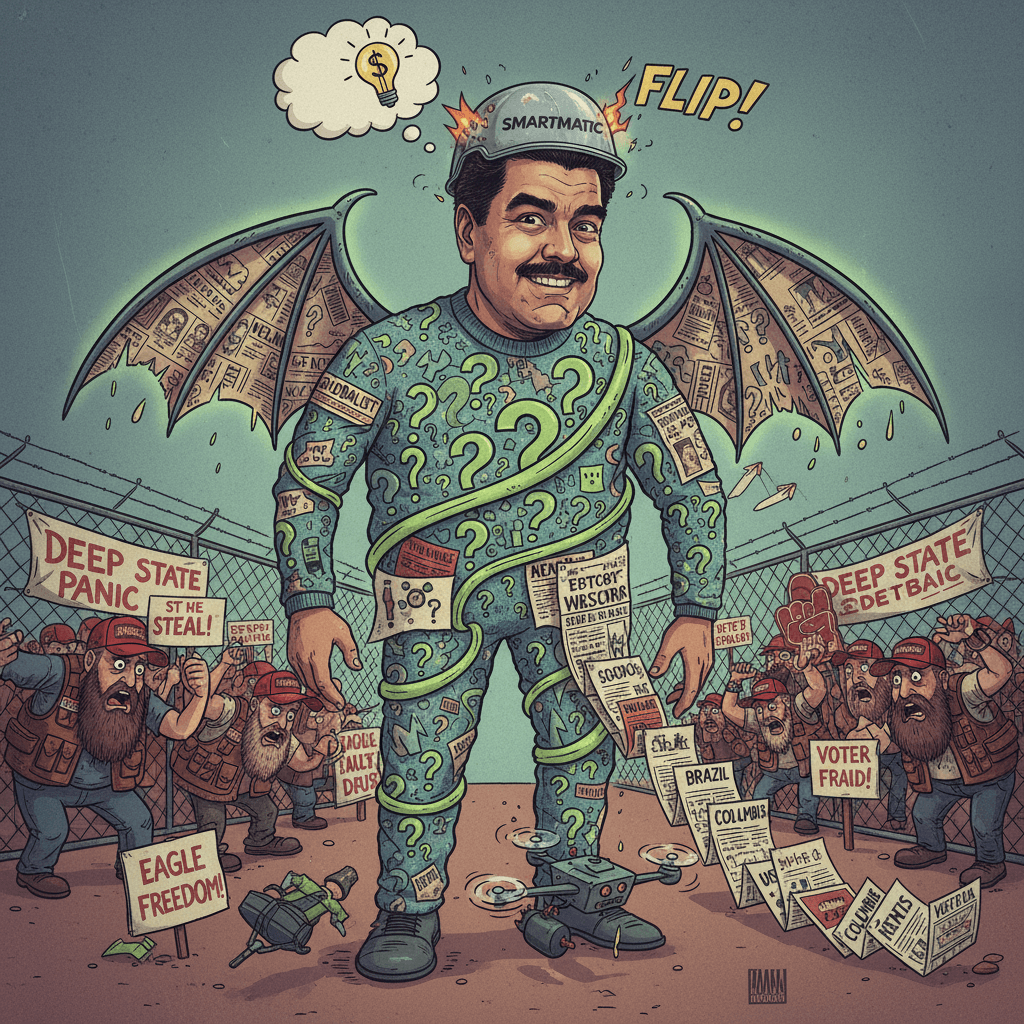 Maduro won't get droned because he's a sentient conspiracy theory waiting to flip
