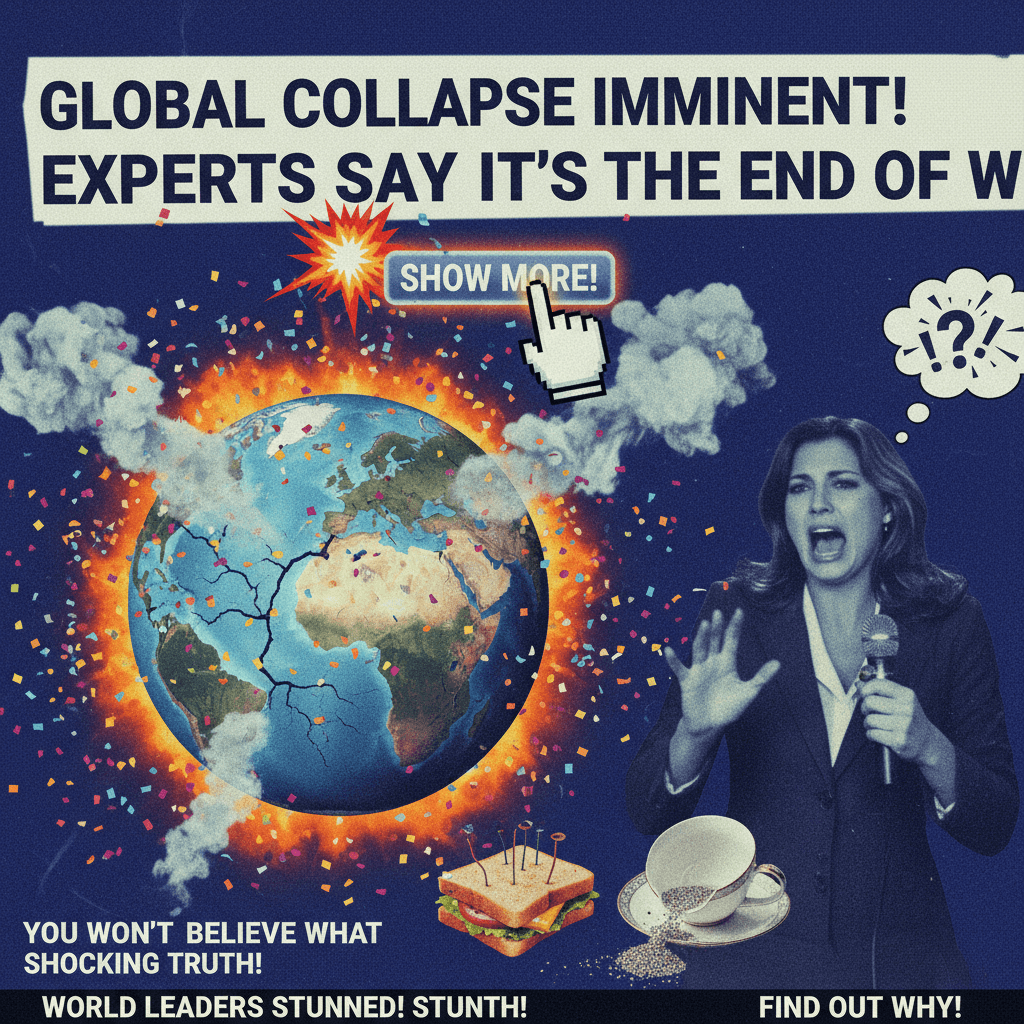 Breaking news truncated mid-thought, maximum drama minimum substance