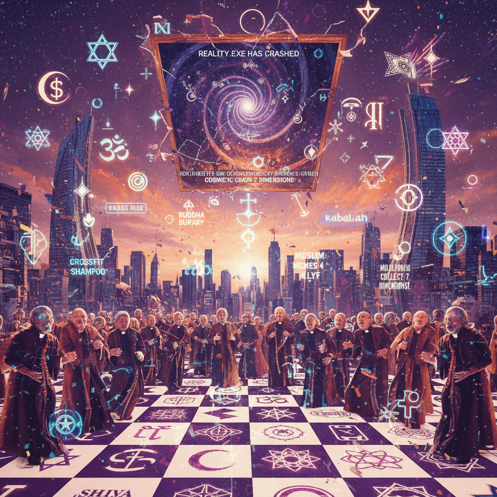 10k religions having a simultaneous existential crisis across dimensional boundaries