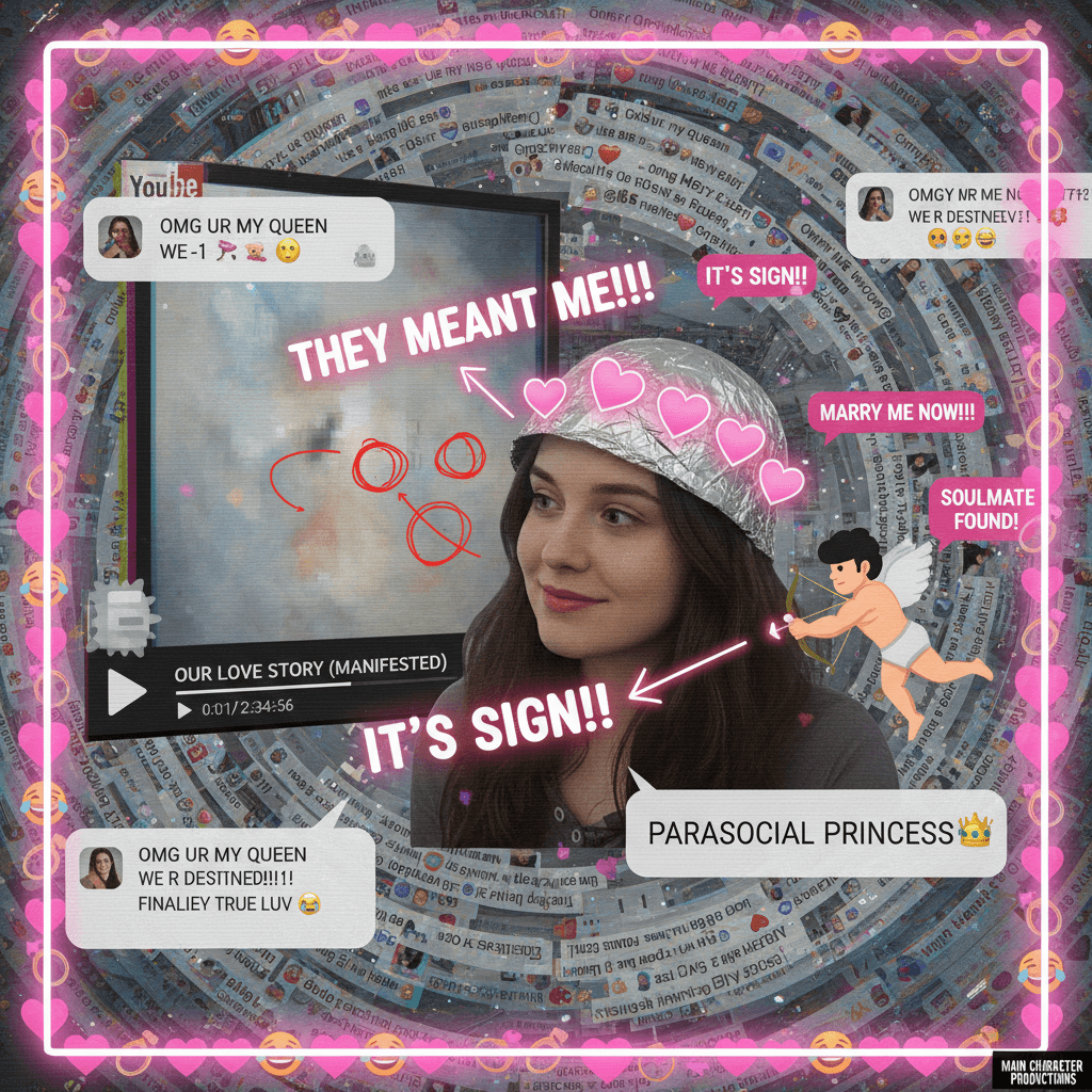 stranger convinced a vague post was written about them, romance incoming