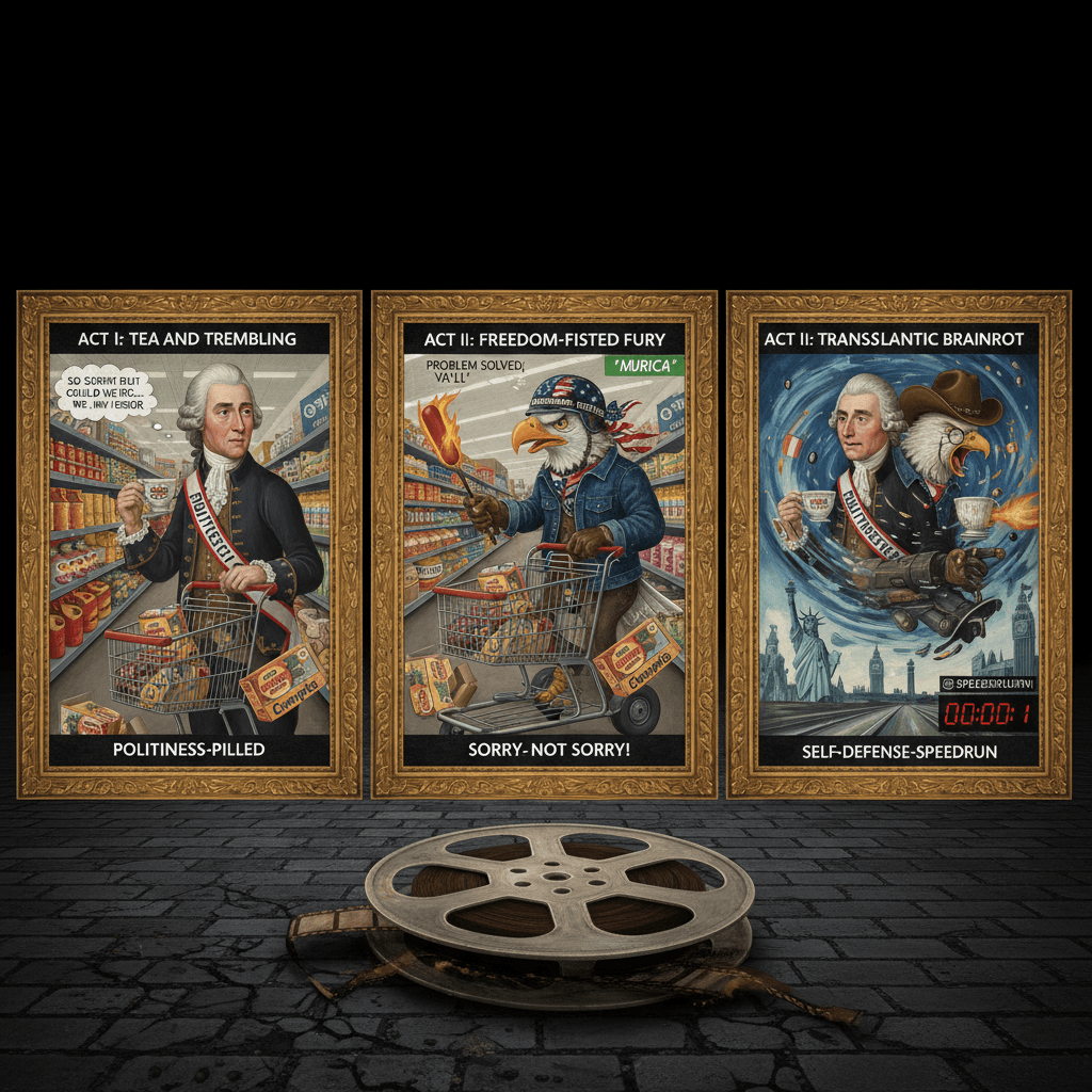 British politeness vs American problem-solving: a tragedy in three acts