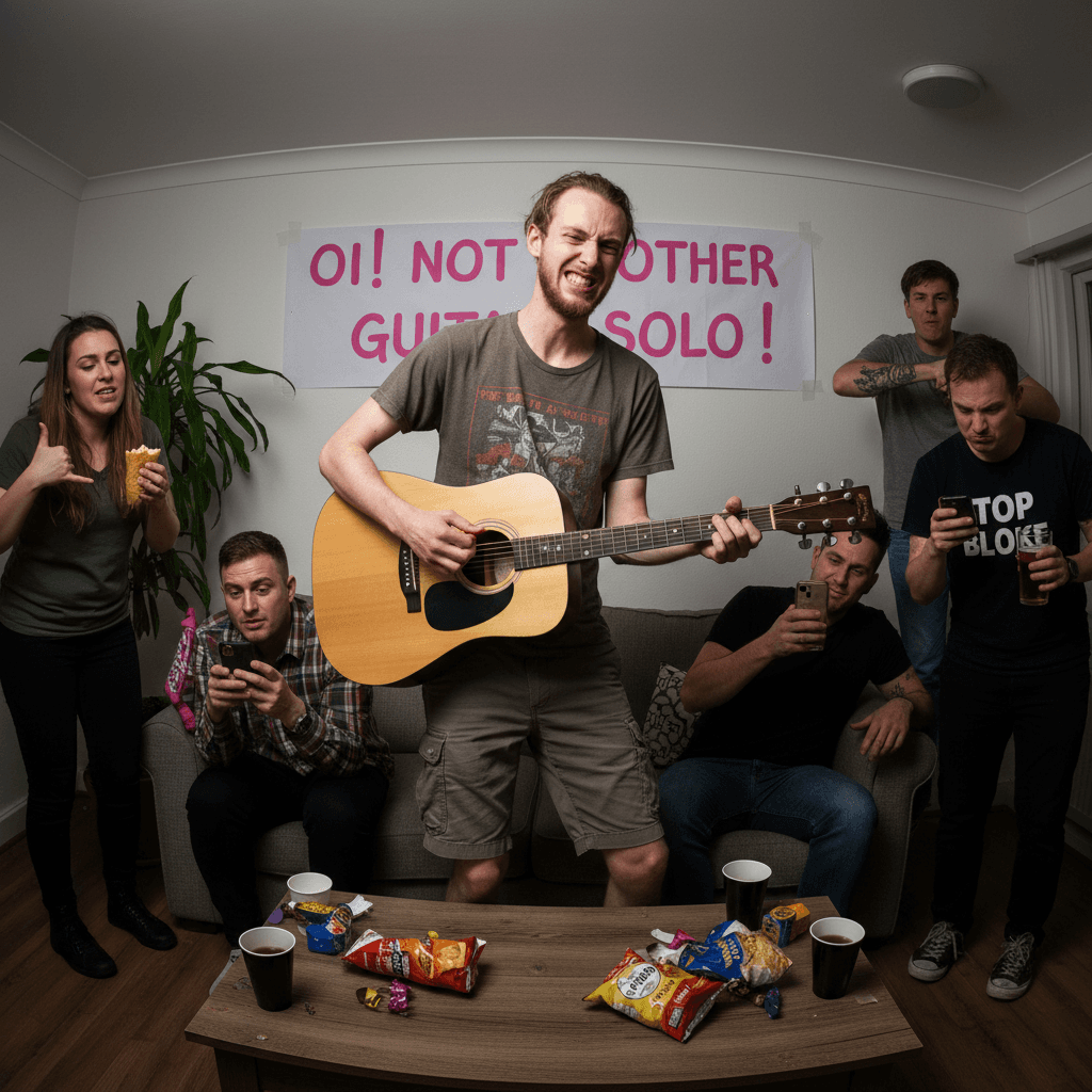 the acoustic guitar moment nobody asked for but everyone dreads