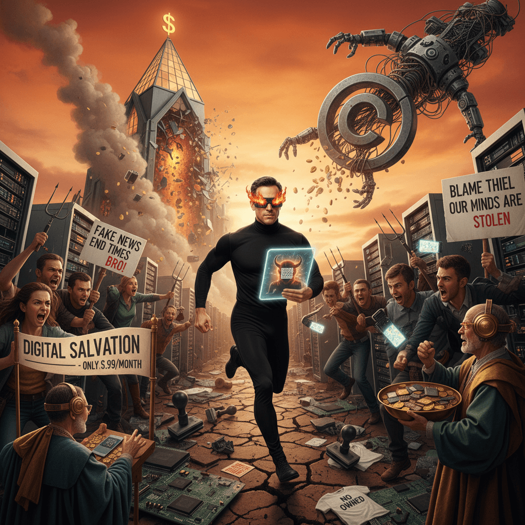 Peter Thiel speedrun to antichrist allegations, no copyright intended