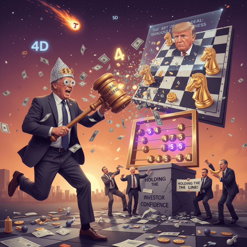 Unhinged fed chair speedrun: guy thinks Trump is playing 5D chess with interest rates