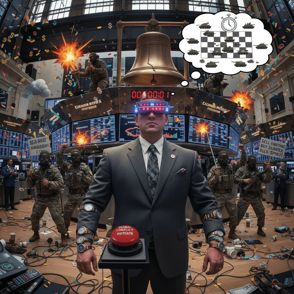 NYSE closing bell = go time for WW3, apparently
